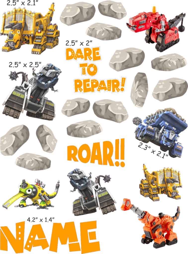 Dinotrux Cranial Band Decals Bling Your Band