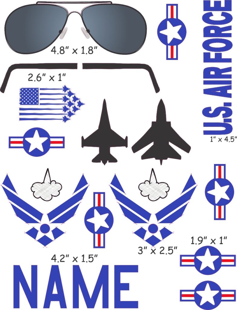 US Air Force Cranial Band Decoration Bling Your Band