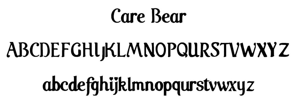 Care Bear Font