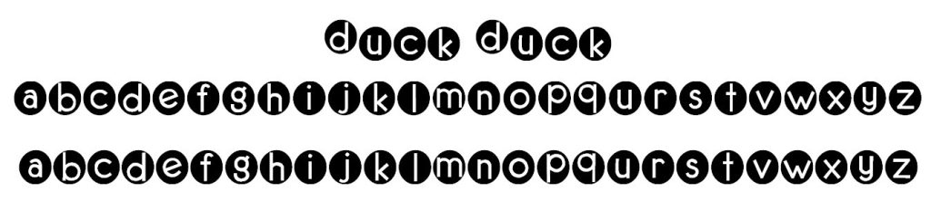 Duck Duck Font