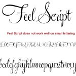Feel script font