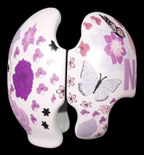 Butterflies and Flowers cranial band decals