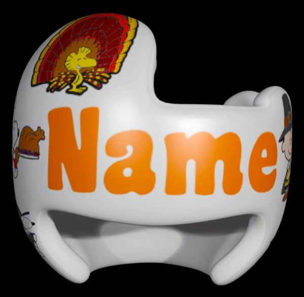 Charlie Brown thanksgiving cranial band decals