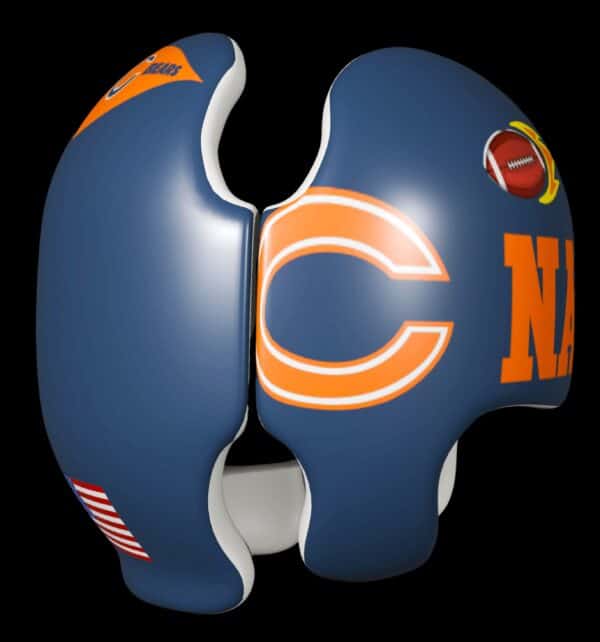 Chicago Bears cranial band decals