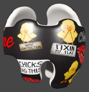 Chicks dig this cranial band decals