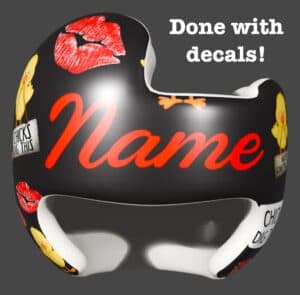 Chicks dig this cranial band decals