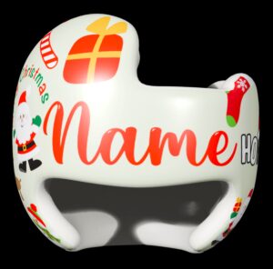 Christmas 3 cranial band decals