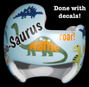 Dinosaur 5 cranial band decals B