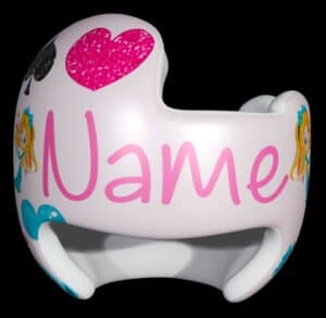 Alice in Wonderland cranial band decals