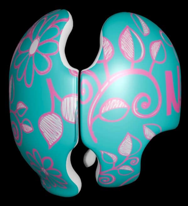 Flowers and vines cranial band decals