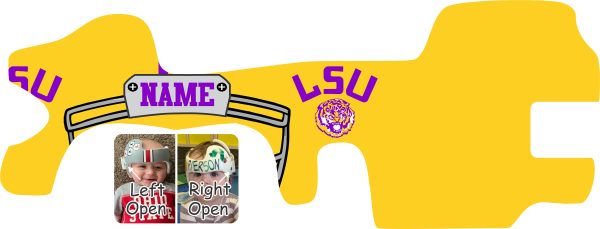 Louisiana State University Tigers doc Band Wrap