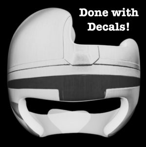 Mandalorian cranial band decals