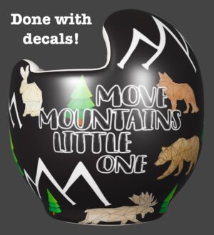 Move Mountains cranial band decals