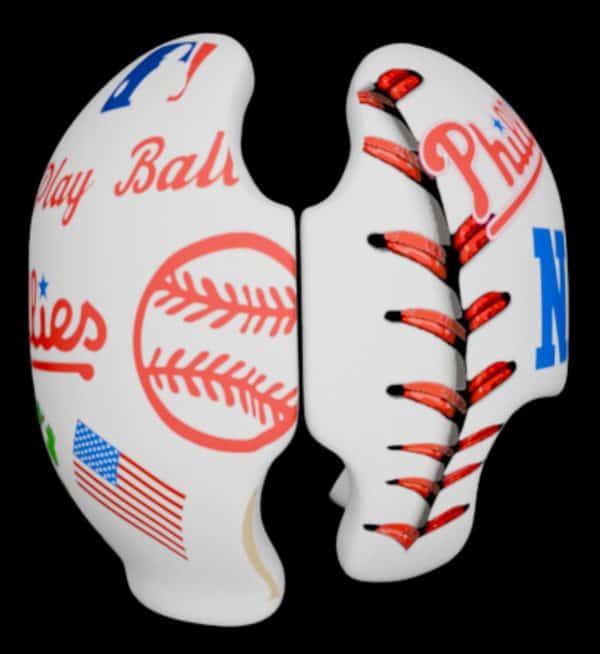 Philadelphia Phillies cranial band decals