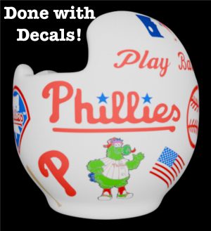 Philadelphia Phillies cranial band decals