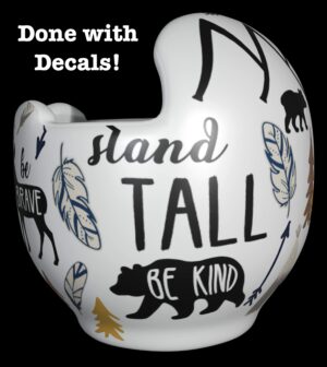 Stand Tall cranial band decals