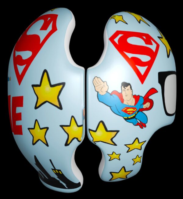 Super Man cranial band decals