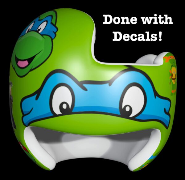 Teenage Mutant Ninja Turtles cranial band decals