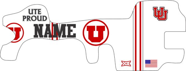 University of Utah cranial band decals