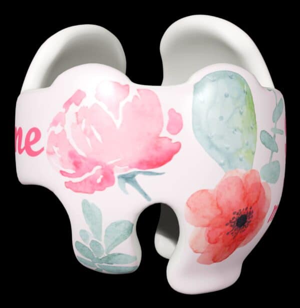 Watercolors flower 3 cranial band decals