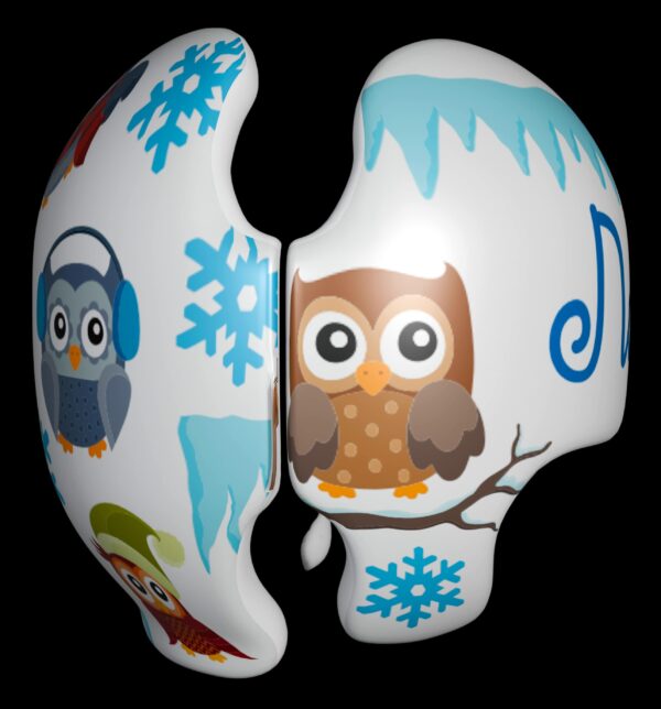 Winter Owls cranial band decals