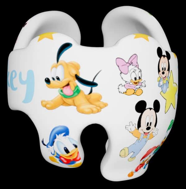 Baby Mickey cranial band decals