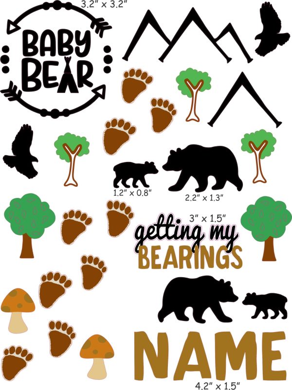 Baby Bear - Doc Band Decals