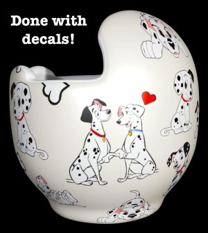 Dalmatians puppies cranial band decals