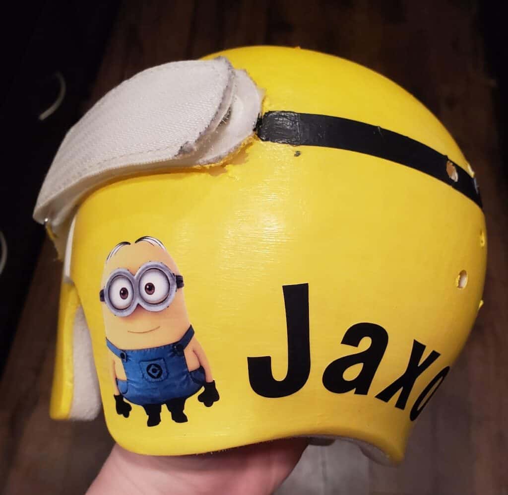 Minion Head cranial band decals | Bling Your Band