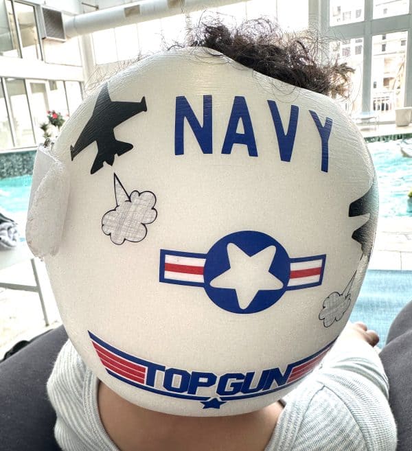 top gun cranial band decoration