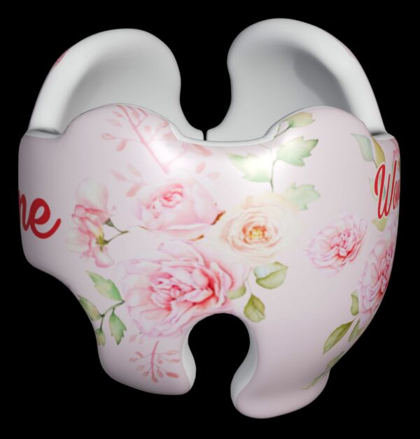 watercolor roses cranial band. decals