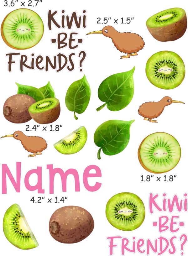 Kiwi be friends cranial band decoration