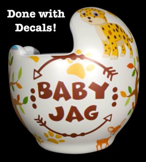 baby jaguar cranial band decal