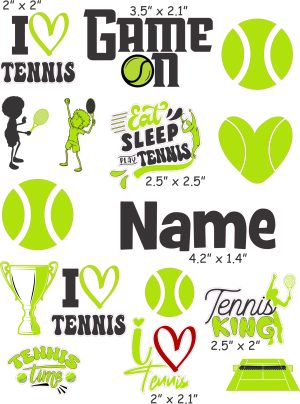 Tennis Pro cranial band decoration