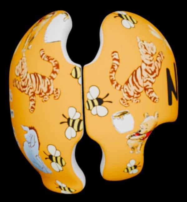 Watercolor Winnie the Pooh cranial band decals