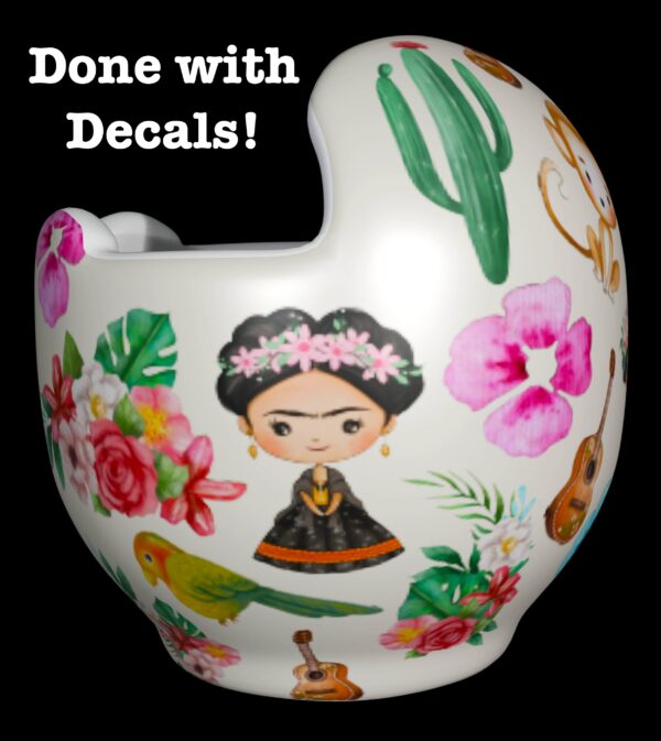 Frida Kahlo Flowers cranial band decals