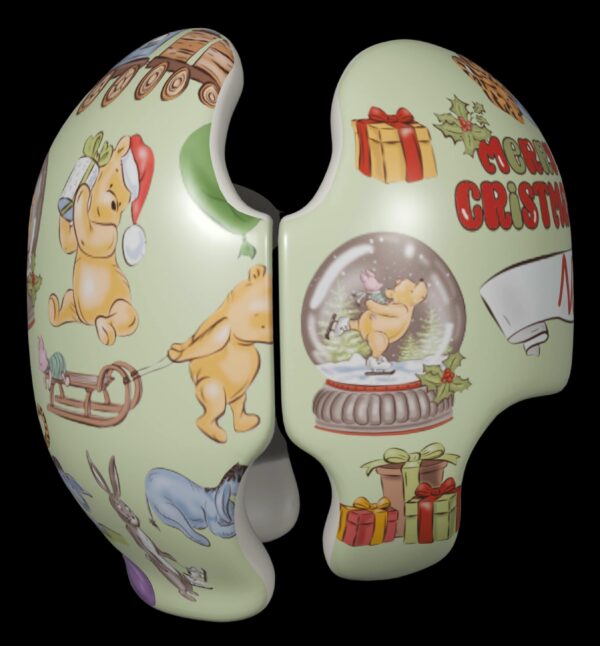 Winnie the Pooh Christmas cranial band decals