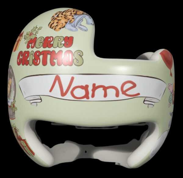 Winnie the Pooh Christmas cranial band decals