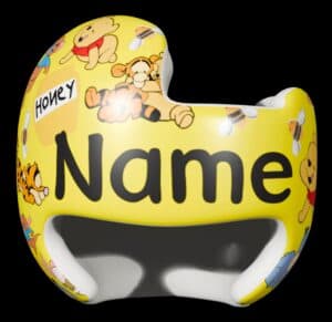 Baby Winnie the Pooh cranial band decals