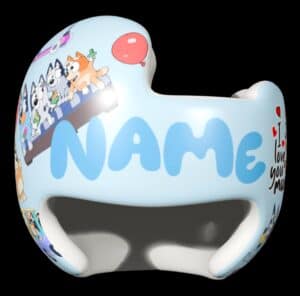 Bluey 3 cranial band decals